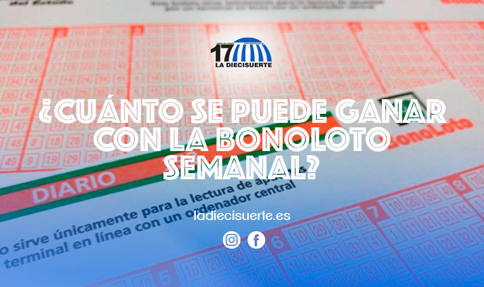 ¿Cuánto se puede ganar con la Bonoloto semanal?