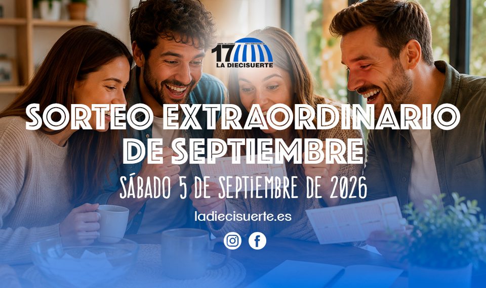sorteo extraordinario de septiembre con lotería La Diecisuerte